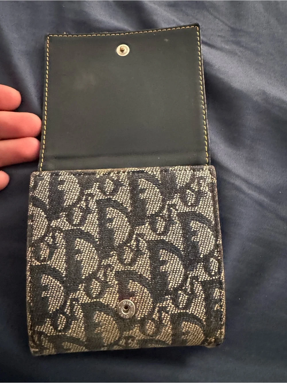 Dior Monogram Canvas Trifold Wallet